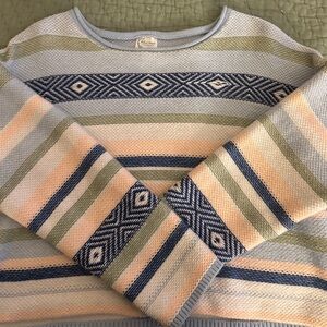Francesca's Collections Multicolor Striped Sweater